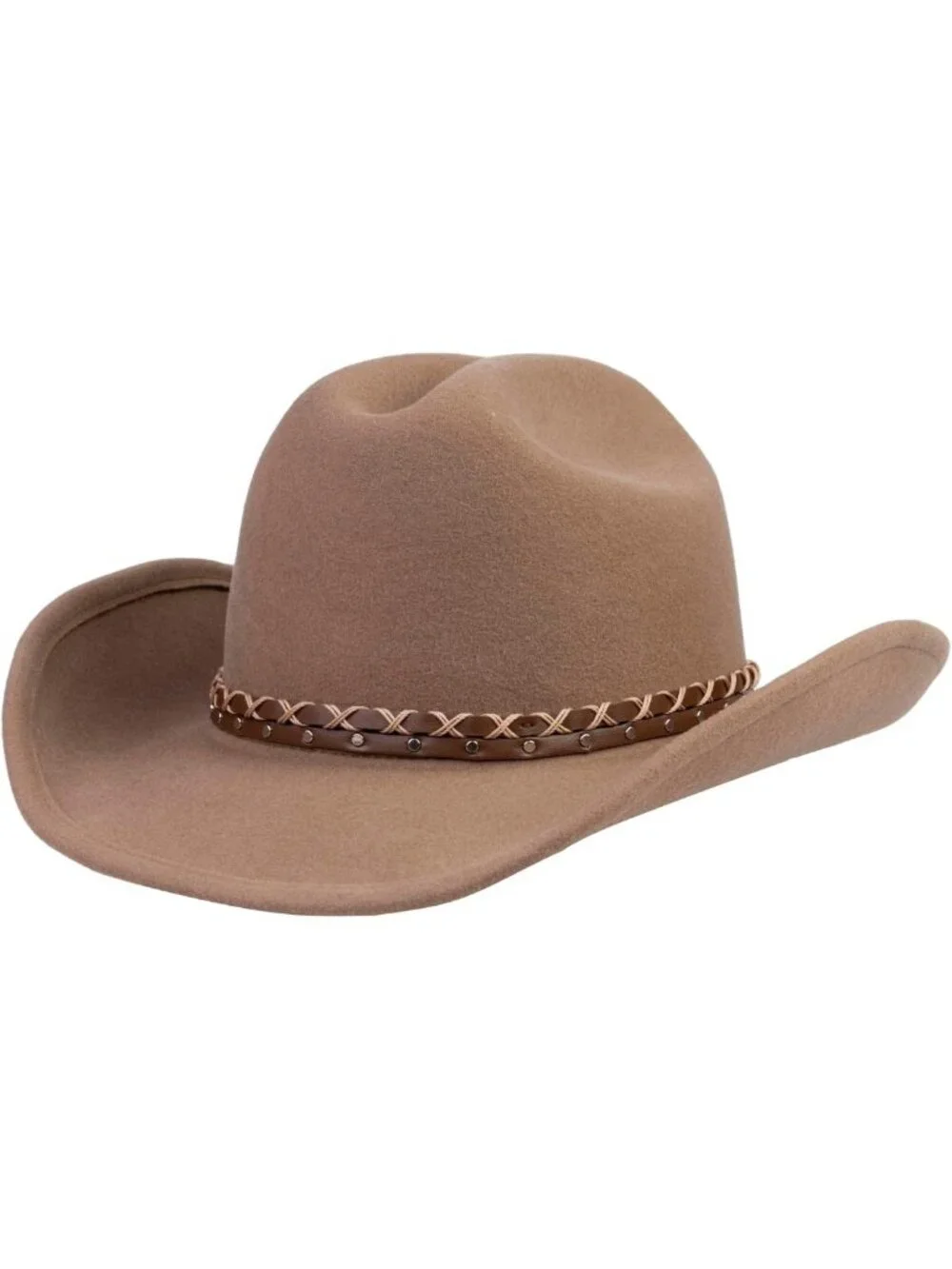 Water-Resistant 100% Wool Cowboy Hat | Western Felt Outback Rancher for Men